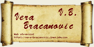 Vera Bracanović vizit kartica